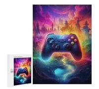 Puzzle Per Adolescenti 500 PCS Fantasy Game Controller Artwork -7 Puzzle, Gioco Rompicapo, Regalo Di Compleanno, Attività Divertenti Da Fare A Casa, 500 PCS