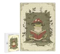 Puzzle Per Adolescenti 500 PCS Frog Reading Book Puzzle Per Adulti Giochi Rilassanti Ma Divertenti E Umoristici Sfida Da Completare 500 PCS