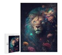 Puzzle Per Adolescenti 500 PCS Galactic Lion Majesty Puzzle Per Adolescenti Sfida Difficile Allena La Tua Mente E Le Tue Mani Rompicapo Giochi Per Famiglie 500 PCS