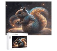 Puzzle Per Adolescenti 500 PCS Galactic Squirrel Cosmic Tail Puzzle Divertenti Da Assemblare, Modelli, Regali Unici Per Compleanno E Natale 500 PCS
