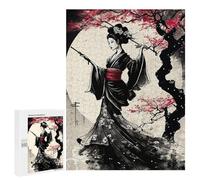 Puzzle Per Adolescenti 500 PCS Geisha Cherry Blossom Puzzle Per Adulti Giochi Divertenti Perfetto Per Decorare E Fare Regali A Tutta La Famiglia 500 PCS