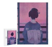 Puzzle Per Adolescenti 500 PCS Geisha Retro Puzzle Giochi Rilassanti Decorazione Per La Casa Regali Unici Per Compleanno 500 PCS