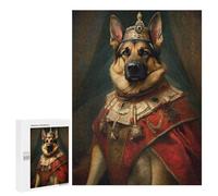Puzzle Per Adolescenti 500 PCS German Shepherd The King Puzzle Per Adulti Giocattolo Decorazione Da Parete Taglio Di Precisione Gioco Stimolante Regali 500 PCS