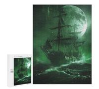 Puzzle Per Adolescenti 500 PCS Ghost Ship in The Storm Puzzle, Gioco Rompicapo, Regalo Di Compleanno, Attività Divertenti Da Fare A Casa, 500 PCS