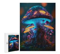 Puzzle Per Adolescenti 500 PCS Glowing Fantasy Mushrooms-2 Puzzle Per Adolescenti Sfida Difficile Allena La Tua Mente E Le Tue Mani Rompicapo Giochi Per Famiglie 500 PCS