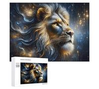 Puzzle Per Adolescenti 500 PCS Golden Lion Majesty Puzzle Divertenti Da Assemblare, Modelli, Regali Unici Per Compleanno E Natale 500 PCS