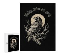 Puzzle Per Adolescenti 500 PCS Gothic Raven Fairy Tales Illustration Puzzle Divertenti Da Assemblare, Modelli, Regali Unici Per Compleanno E Natale 500 PCS