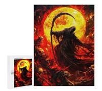 Puzzle per Adolescenti 500 PCS Grim Reaper in Hellfire Puzzle per Adulti Giochi Familiari per Divertimento in Famiglia Regali per Tutta La Famiglia 500 PZ