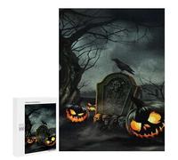 Puzzle Per Adolescenti 500 PCS Halloween Graveyard Scene Puzzle Per Adulti Giochi Divertenti Perfetto Per Decorare E Fare Regali A Tutta La Famiglia 500 PCS