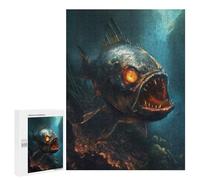 Puzzle Per Adolescenti 500 PCS Horror Piranha Dark Demon Puzzle Per Adolescenti Analisi E Logica Difficile E Stimolante Ottimo Regalo Per I Giocatori 500 PCS