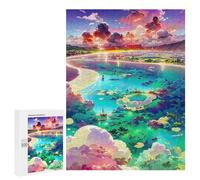 Puzzle Per Adolescenti 500 PCS Island Paradise at Sunset Puzzle Divertenti Da Assemblare, Modelli, Regali Unici Per Compleanno E Natale 500 PCS