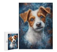 Puzzle Per Adolescenti 500 PCS Jack Russell Terrier Puppy Puzzle Per Adulti Giocattolo Decorazione Da Parete Vacanza A Casa Passatempo Riduzione Dello Stress Regali 500 PCS