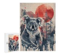 Puzzle Per Adolescenti 500 PCS Koala Red Sun Watercolor Puzzle Divertenti Da Assemblare, Modelli, Regali Unici Per Compleanno E Natale 500 PCS