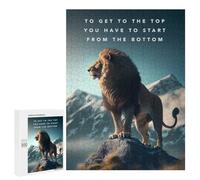 Puzzle Per Adolescenti 500 PCS Lion's Journey to The Summit Puzzle Giochi Rilassanti Decorazione Per La Casa Regali Unici Per Compleanno 500 PCS