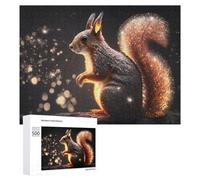 Puzzle Per Adolescenti 500 PCS Magical Glittering Squirrel Puzzle Antistress Decorazione Per La Casa Regali Unici Per Compleanno E Natale 500 PCS