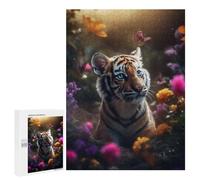 Puzzle Per Adolescenti 500 PCS Magical Tiger Garden Puzzle Per Adulti Giochi Rilassanti Sfida Difficile Attività Divertenti A Casa 500 PCS