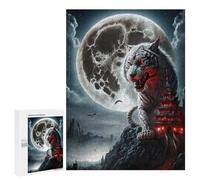 Puzzle Per Adolescenti 500 PCS Monstrous Tiger Moon Puzzle Divertenti Da Assemblare, Modelli, Regali Unici Per Compleanno E Natale 500 PCS