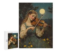 Puzzle Per Adolescenti 500 PCS Moonlight Violinist Puzzle Per Adulti Giochi Rilassanti Gara Di Velocità Manuale Sfida Da Completare 500 PCS