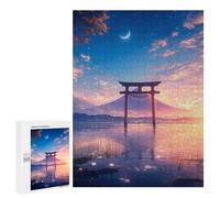 Puzzle per Adolescenti 500 PCS Mount Fuji Torii Gate Puzzle per Adulti Giochi Rilassanti Decorazione Perfetta Regali Di Compleanno E Unici 500 PCS
