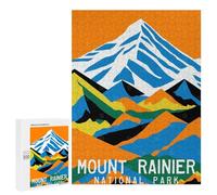 Puzzle Per Adolescenti 500 PCS Mount Rainier Poster Puzzle Per Adolescenti Analisi E Logica Difficile E Stimolante Ottimo Regalo Per I Giocatori 500 PCS