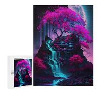 Puzzle Per Adolescenti 500 PCS Mystical Nature Neon Tree Puzzle Per Adulti Giochi Per Famiglie Decorazione Per La Casa Regali Di Natale E Compleanno 500 PCS