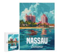 Puzzle Per Adolescenti 500 PCS Nassau Bahamas Puzzle Per Adulti Gioco Rompicapo Assemblaggio Di Modelli Interazione Genitore-figlio 500 PCS