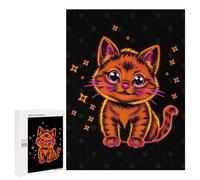 Puzzle Per Adolescenti 500 PCS Neon Kitten Puzzle Per Adolescenti Giochi Rilassanti Assemblaggio Di Modelli Regali Unici Per Compleanno E Natale 500 PCS