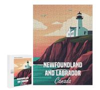 Puzzle Per Adolescenti 500 PCS Newfoundland & Labrador Lighthouse Puzzle Per Adolescenti Giocattolo Decorazione Da Parete Ma Divertente E Umoristico Unico Compleanno E Regali 500 PCS