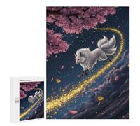 Puzzle Per Adolescenti 500 PCS Nine-tailed Fox in Starry Night Puzzle Per Adulti Giochi Rilassanti Ma Divertenti E Umoristici Regali Unici Per Compleanno E Natale 500 PCS