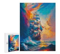 Puzzle Per Adolescenti 500 PCS Ocean Storm Adventure Puzzle Per Adolescenti Migliora La Memoria Difficile Da Completare Gioco Impegnativo Giocattoli 500 PCS