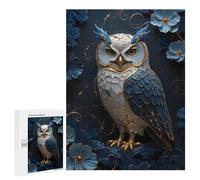 Puzzle Per Adolescenti 500 PCS Owl Floral Kintsugi Art Puzzle Per Adulti Giochi Rilassanti Sfida Difficile Attività Divertenti A Casa 500 PCS