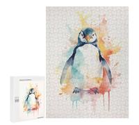 Puzzle Per Adolescenti 500 PCS Penguin Watercolor Puzzle Divertenti Da Assemblare, Modelli, Regali Unici Per Compleanno E Natale 500 PCS