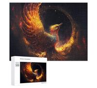 Puzzle Per Adolescenti 500 PCS Phoenix Rising A Mythical Firebird Artwork Puzzle Per Adulti Giochi Rilassanti Decorazione Da Parete Ottimo Regalo Per I Giocatori 500 PCS