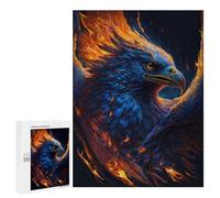 Puzzle Per Adolescenti 500 PCS Phoenix Rising Firebird Artwork Puzzle Per Adolescenti Migliora La Memoria Difficile Da Completare Gioco Impegnativo Giocattoli 500 PCS