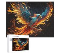 Puzzle Per Adolescenti 500 PCS Phoenix Rising Mythical Firebird Artwork Puzzle Divertenti Da Assemblare, Modelli, Regali Unici Per Compleanno E Natale 500 PCS