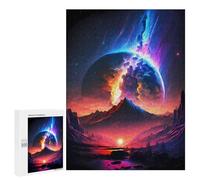 Puzzle Per Adolescenti 500 PCS Planet Nebula Landscape Puzzle Per Adulti Divertenti Giochi Analisi E Logica Interazione Genitori-Bambino 500 PCS