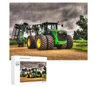 Puzzle Per Adolescenti 500 PCS Powerful Farm Tractor in Action -2 Puzzle Divertenti Da Assemblare, Modelli, Regali Unici Per Compleanno E Natale 500 PCS