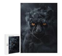Puzzle Per Adolescenti 500 PCS Puma in Black Smoke Puzzle Per Adulti Giochi Rilassanti Assemblaggio Di Modelli Interazione Genitore-figlio 500 PCS