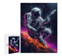 Puzzle Per Adolescenti 500 PCS Puzzle Astronaut Guitar in Space Puzzle Per Adulti Giocattoli Antistress Sfida Difficile Regali Unici Per Compleanno 500 PCS