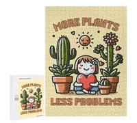 Puzzle Per Adolescenti 500 PCS Puzzle More Plants, Less Problems Puzzle Per Adulti Giocattoli Antistress Sfida Difficile Regali Unici Per Compleanno 500 PCS
