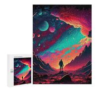 Puzzle Per Adolescenti 500 PCS Puzzle Neon Galaxy Puzzle Per Adulti Gioco Per Famiglie Un'opera D'arte Per Compleanno, Natale 500 PCS