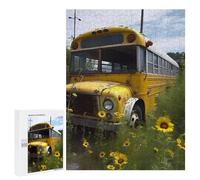 Puzzle Per Adolescenti 500 PCS Puzzle Old School Bus Puzzle Per Adulti Gioco Per Famiglie Un'opera D'arte Per Compleanno, Natale 500 PCS