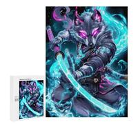 Puzzle Per Adolescenti 500 PCS Puzzle Wolf Samurai Warrior Puzzle Per Adulti Giocattoli Antistress Sfida Difficile Regali Unici Per Compleanno 500 PCS