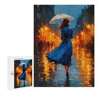 Puzzle Per Adolescenti 500 PCS Rain And Amber - Walking Through The Memory Lights Puzzle Per Adulti Giochi Rilassanti Decorazione Per La Casa Regali Unici Per Compleanno E Natale 500 PCS