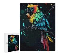 Puzzle Per Adolescenti 500 PCS Rainbow Parrot on Branch Puzzle Per Adolescenti Giocattoli Antistress Assemblaggio Di Modelli Regali Unici Per Compleanno E Natale 500 PCS