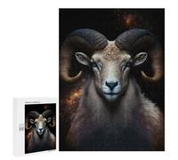 Puzzle Per Adolescenti 500 PCS Rams in Space Celestial Rams Puzzle Per Adolescenti Sfida Difficile Allena La Tua Mente E Le Tue Mani Rompicapo Giochi Per Famiglie 500 PCS