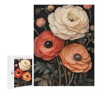 Puzzle Per Adolescenti 500 PCS Ranunculus Flower - Art Nouveau Puzzle Per Adolescenti Giocattolo Decorazione Da Parete Ma Divertente E Umoristico Unico Compleanno E Regali 500 PCS