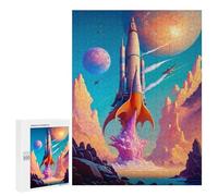 Puzzle Per Adolescenti 500 PCS Rocket Launch Puzzle Per Adulti Giochi Rilassanti Gara Di Velocità Manuale Sfida Da Completare 500 PCS