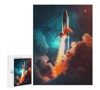 Puzzle Per Adolescenti 500 PCS Rocket Lift Off Puzzle, Gioco Rompicapo, Regalo Di Compleanno, Attività Divertenti Da Fare A Casa, 500 PCS