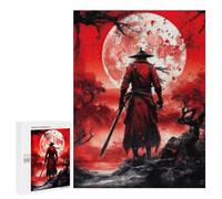 Puzzle Per Adolescenti 500 PCS Samurai Moonlit Forest Puzzle Per Adolescenti Migliora La Memoria Difficile Da Completare Gioco Impegnativo Giocattoli 500 PCS